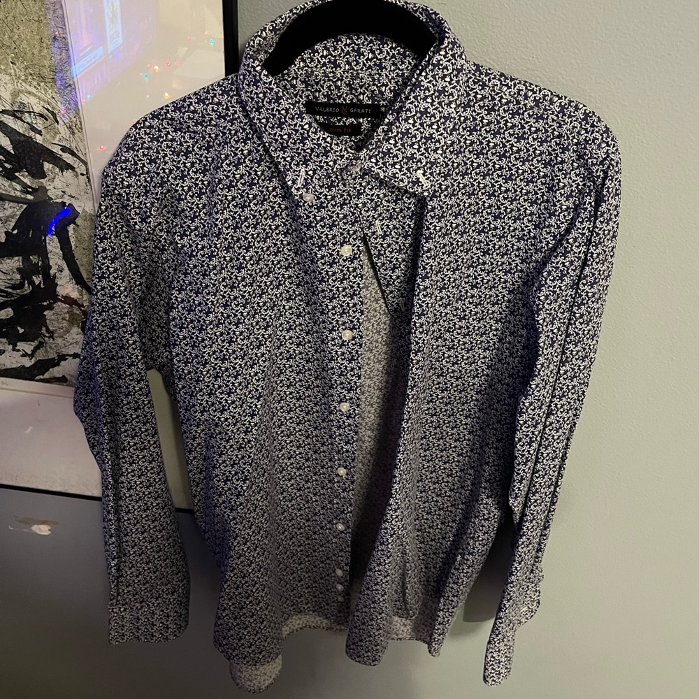 VALAERIO GARAGI SKULL BUTTON DOWN